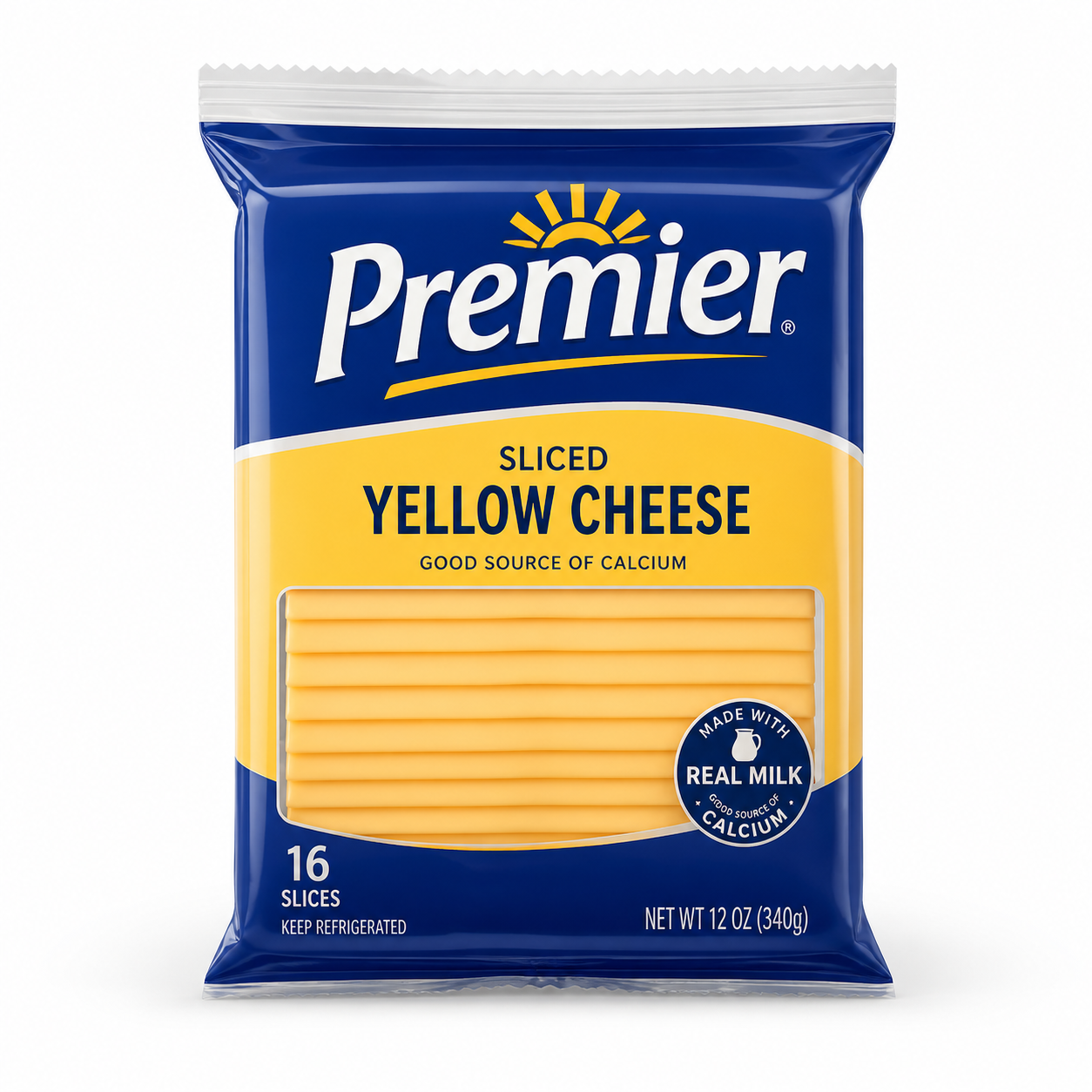 Queso Premier Amarillo Rodajas